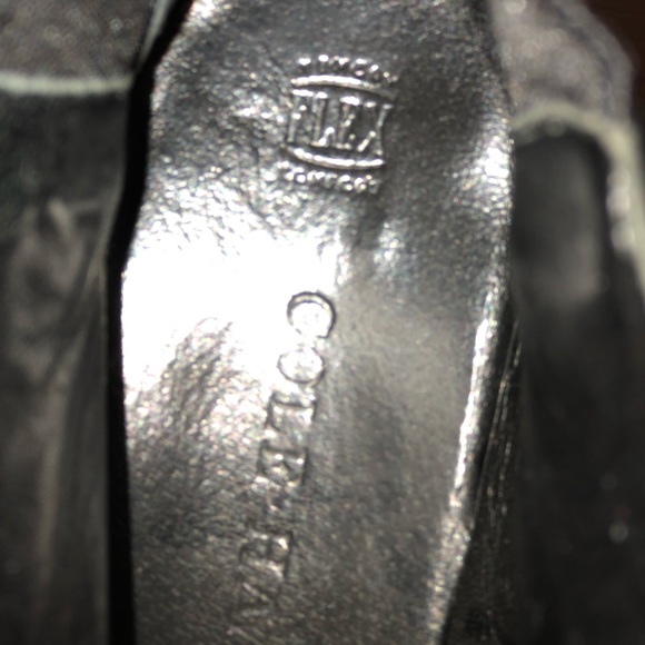 COLE HAAN Black Leather Zippered Boots SZ 7.5 - Picture 8 of 8